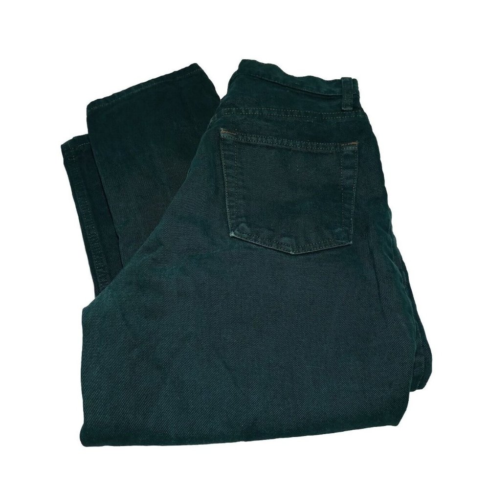 Vintage GAP Straight Fit Green Women's Jeans Size 8 Long Made In USA  (26x32)